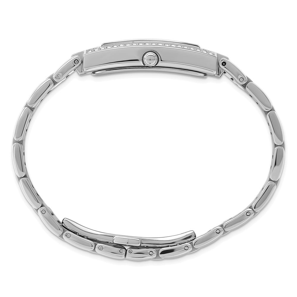 Alternate view of the Charles Hubert Ladies Crystal Bezel White Dial 21x46mm Watch by The Black Bow Jewelry Co.