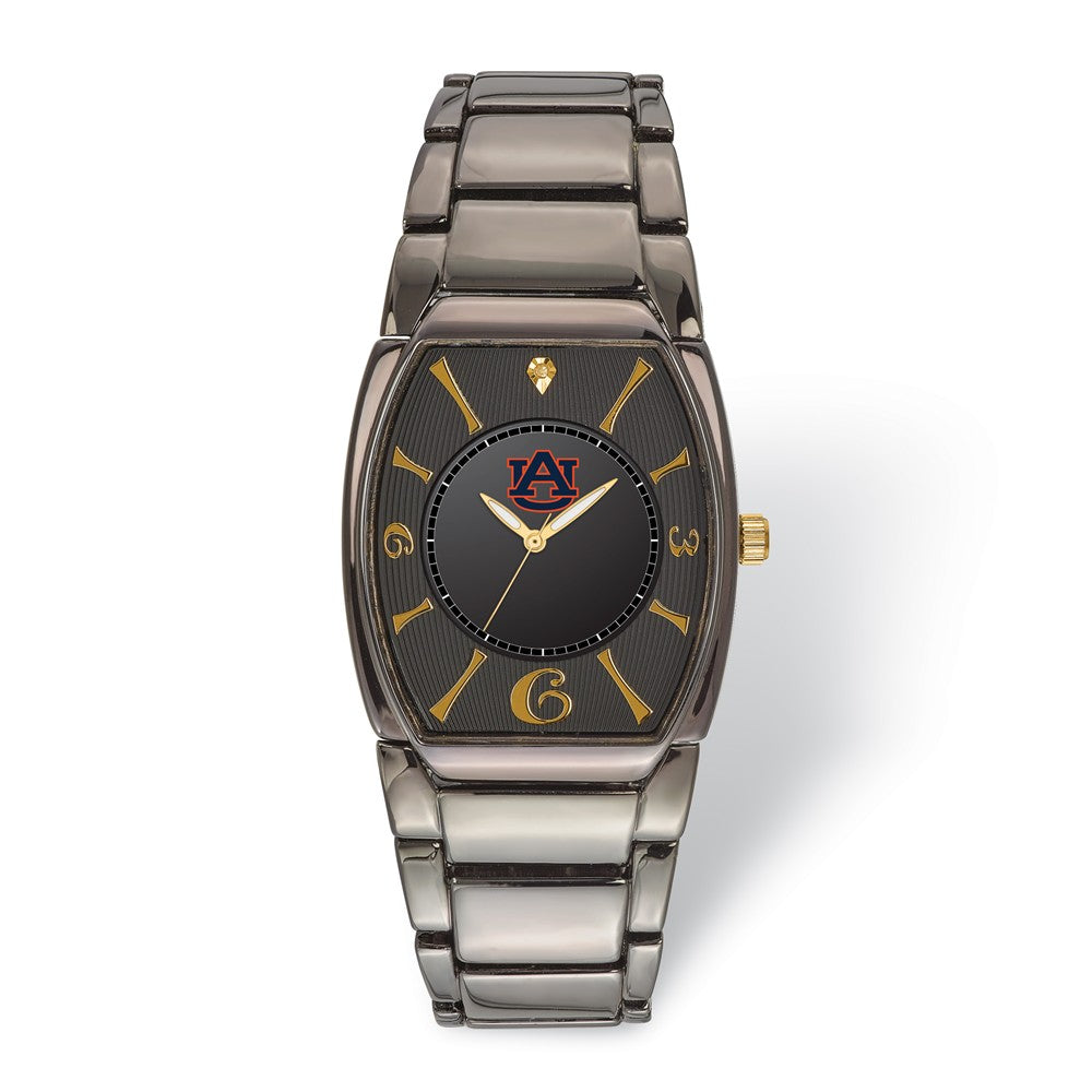 Mens Auburn University Executive Black-plated Watch, Item W9521 by The Black Bow Jewelry Co.