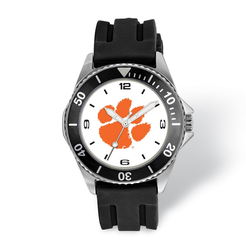 Mens Clemson University Collegiate Watch, Item W9531 by The Black Bow Jewelry Co.