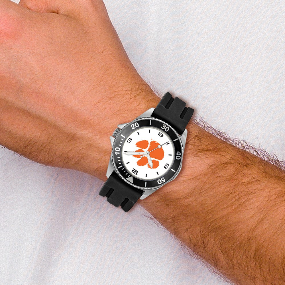 Alternate view of the Mens Clemson University Collegiate Watch by The Black Bow Jewelry Co.