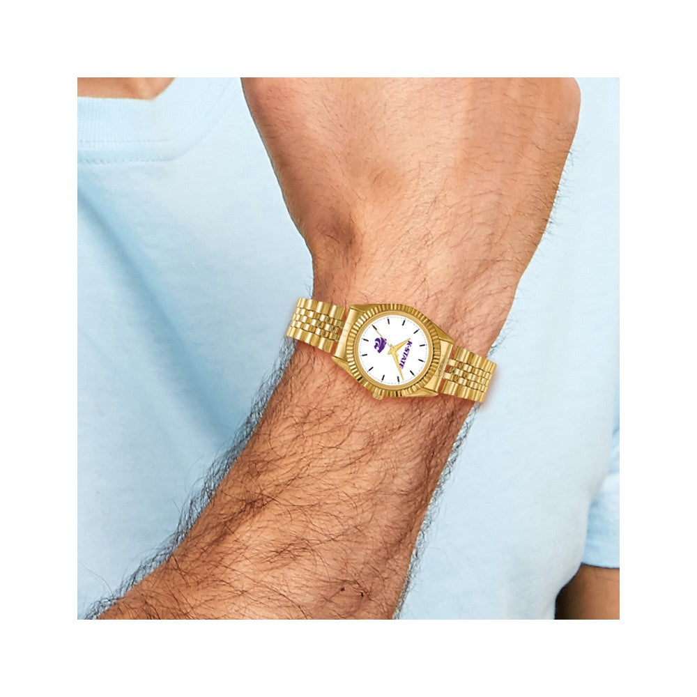 Alternate view of the Mens Kansas State University Pro Gold-tone Watch by The Black Bow Jewelry Co.
