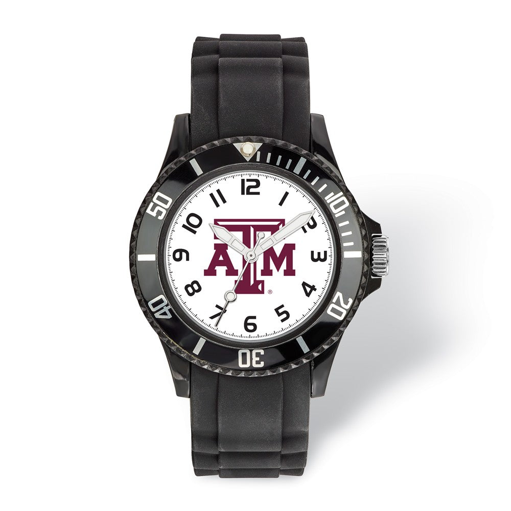 LogoArt Mens Texas A&M University Scholastic Watch, Item W9589 by The Black Bow Jewelry Co.