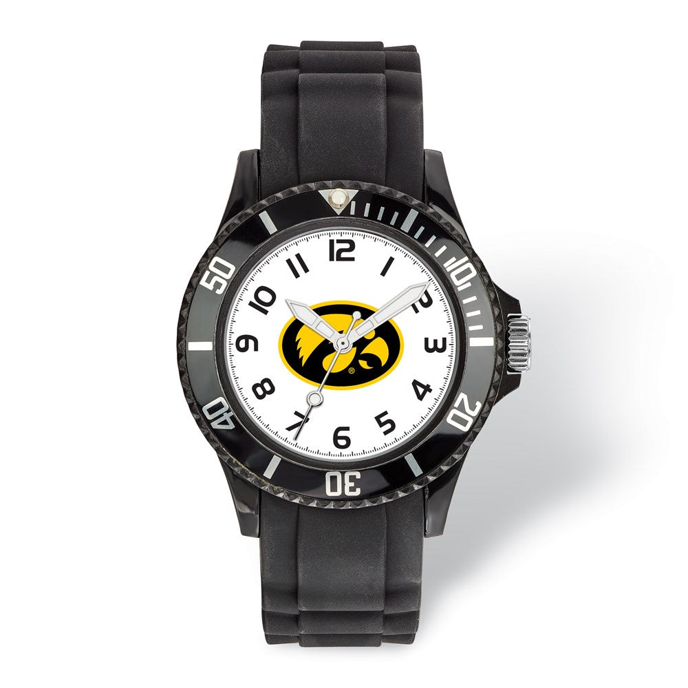 Mens University of Iowa Scholastic Watch, Item W9638 by The Black Bow Jewelry Co.