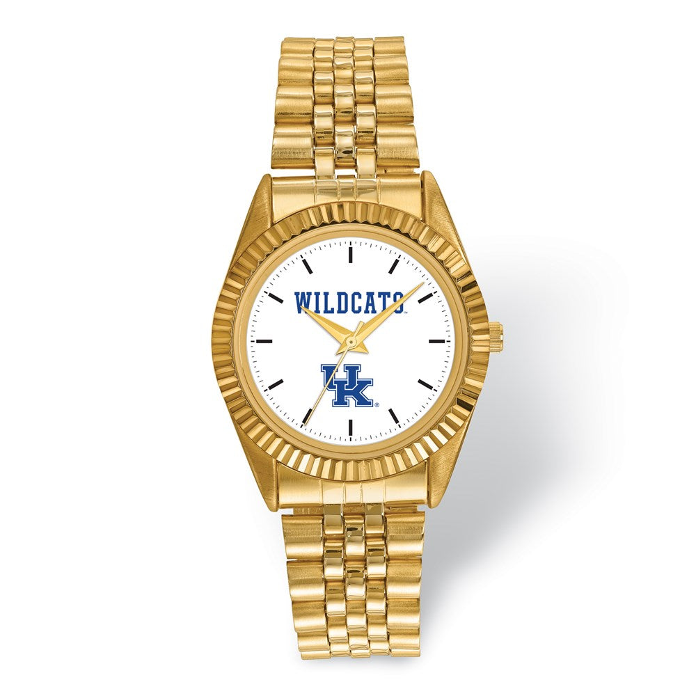 Mens University of Kentucky Pro Gold-tone Watch, Item W9644 by The Black Bow Jewelry Co.