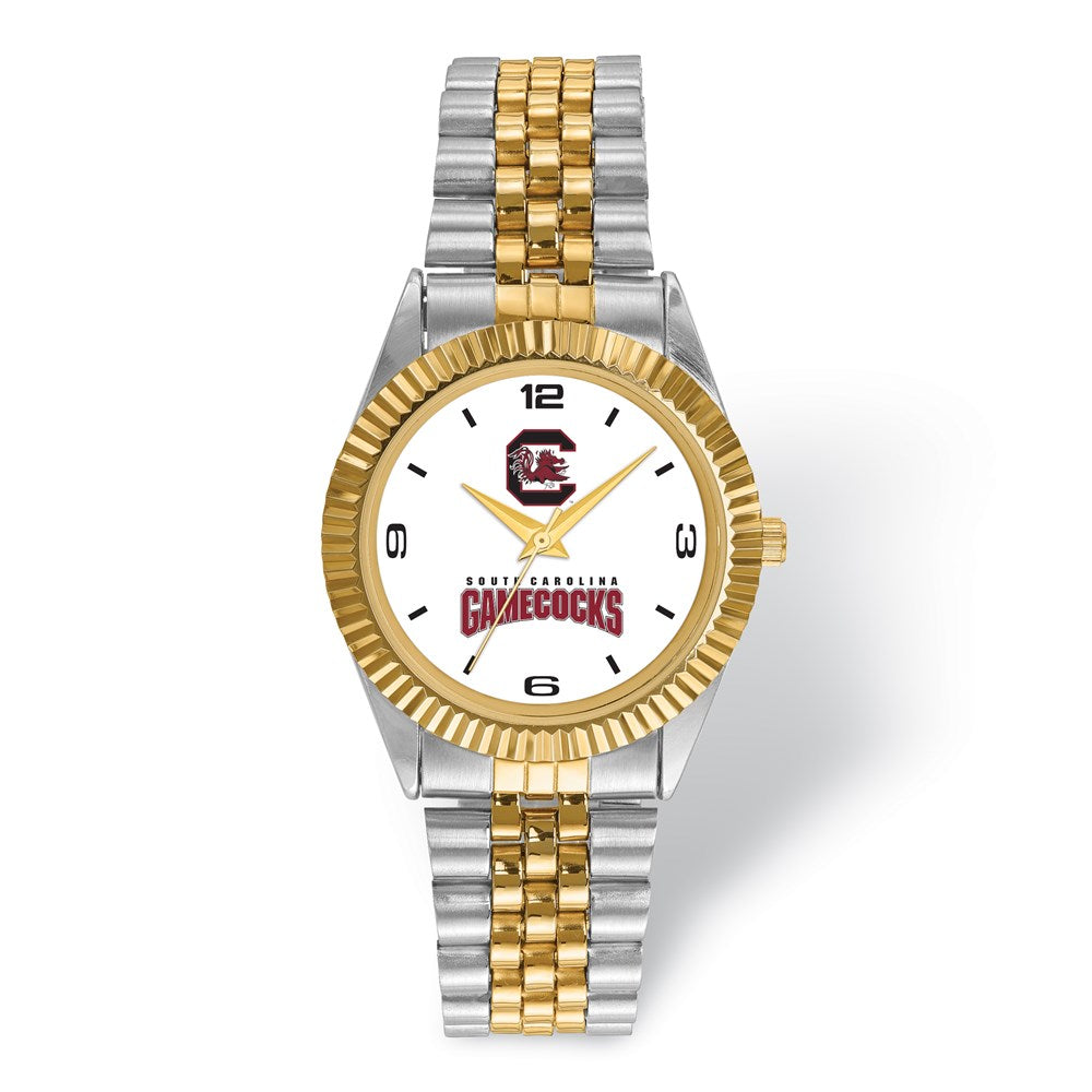 Mens University of South Carolina Pro Two-tone Watch, Item W9693 by The Black Bow Jewelry Co.