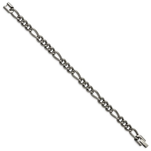 Titanium on sale figaro chain