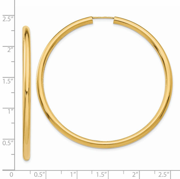 Baby Gold 3mm Gold Tube Hoop Earrings