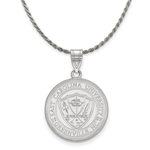 Sterling Silver LogoArt University of Louisville XL Disc Pendant