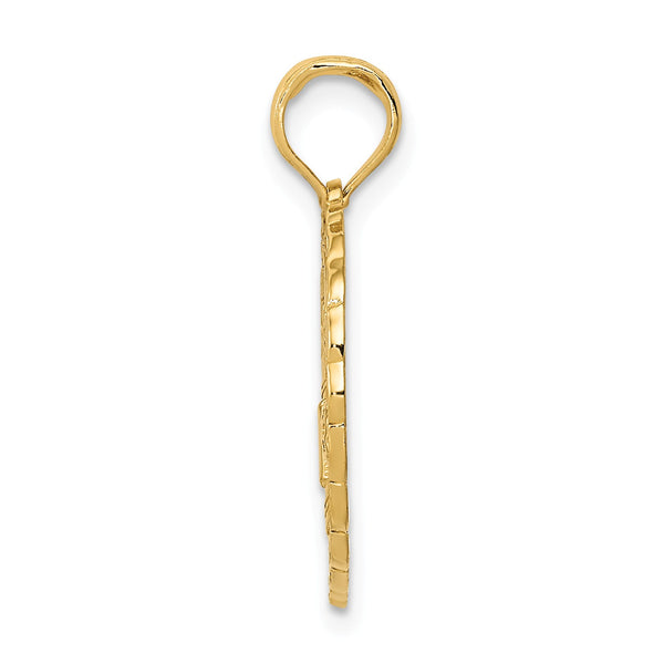 14K Gold 3D Can Opener Charm