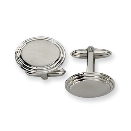 Stainless Steel Cuff Links by The Black Bow Jewelry Co.