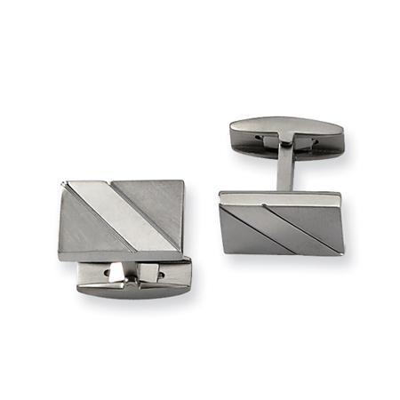 Titanium Cuff Links by The Black Bow Jewelry Co.