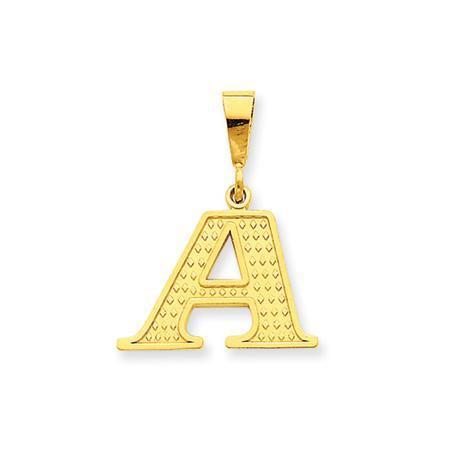 Block Initials ~ Textured Designs by The Black Bow Jewelry Co.