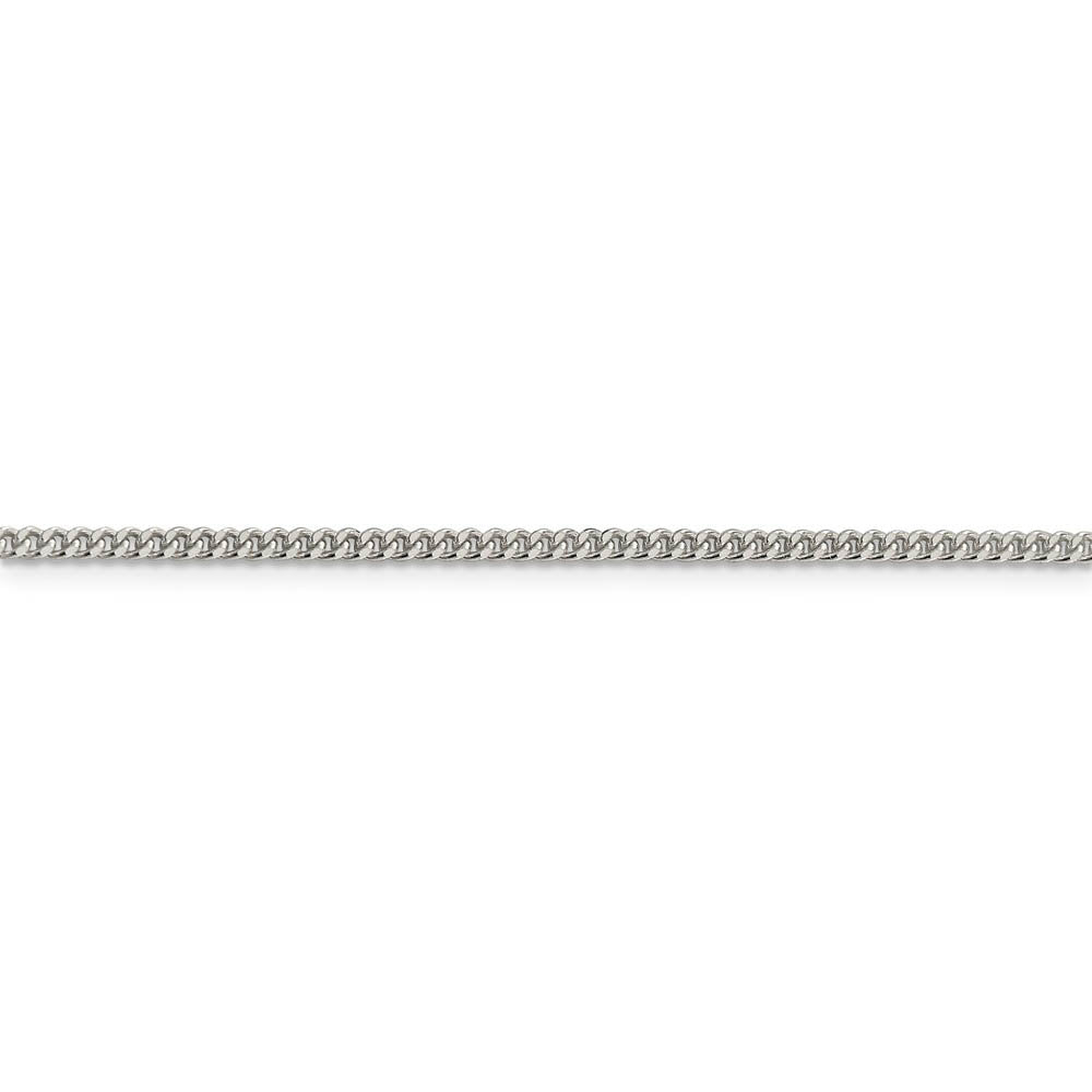 Alternate view of the Sterling Silver 2.75mm Diamond-cut Rope Chain Anklet, 9 Inch by The Black Bow Jewelry Co.