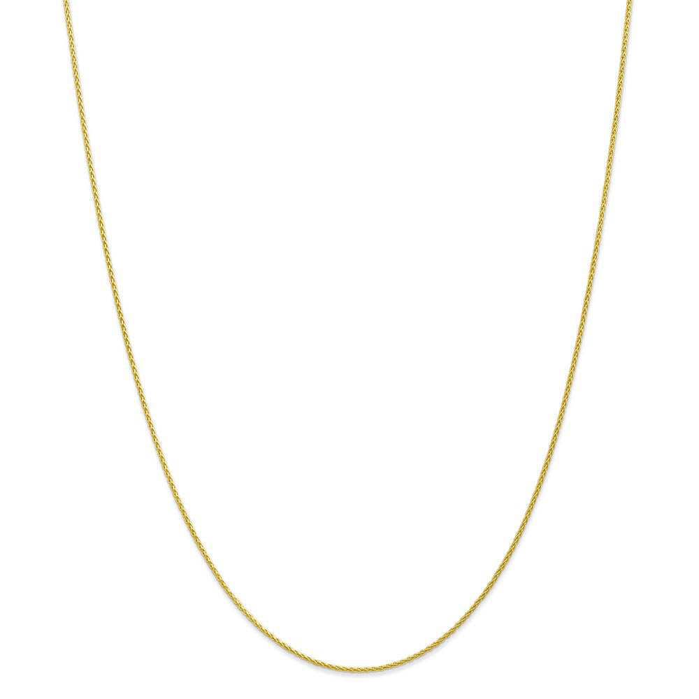 1.2mm 10k Yellow Gold Parisian Wheat Chain Anklet, 10 Inch, Item A8883 by The Black Bow Jewelry Co.