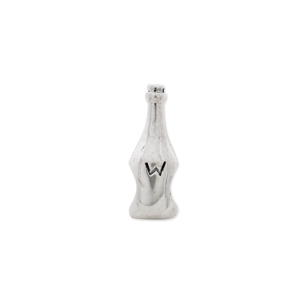 Alternate view of the Sterling Silver Wine Bottle Bead Charm by The Black Bow Jewelry Co.