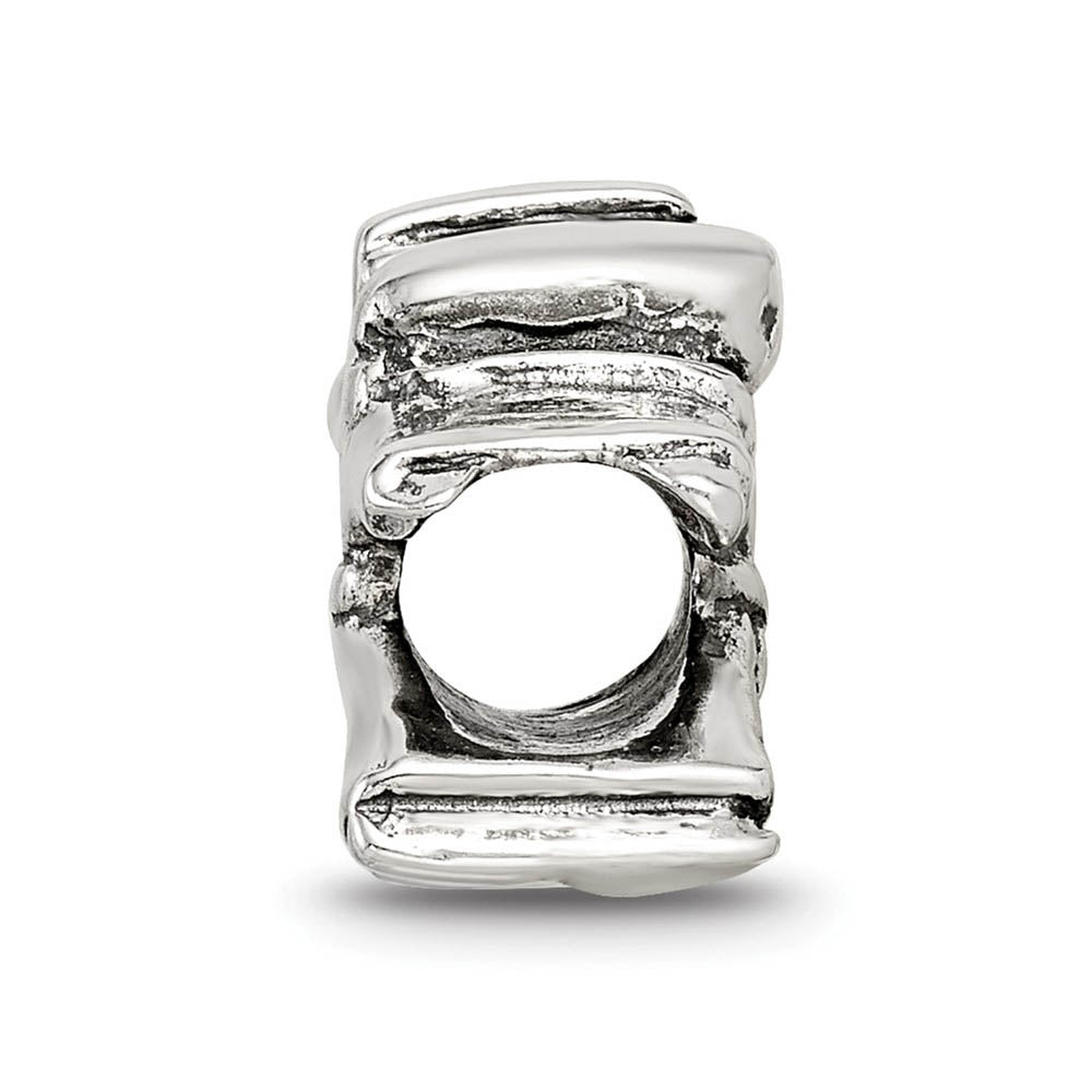 Alternate view of the Sterling Silver Karate Person Bead Charm by The Black Bow Jewelry Co.