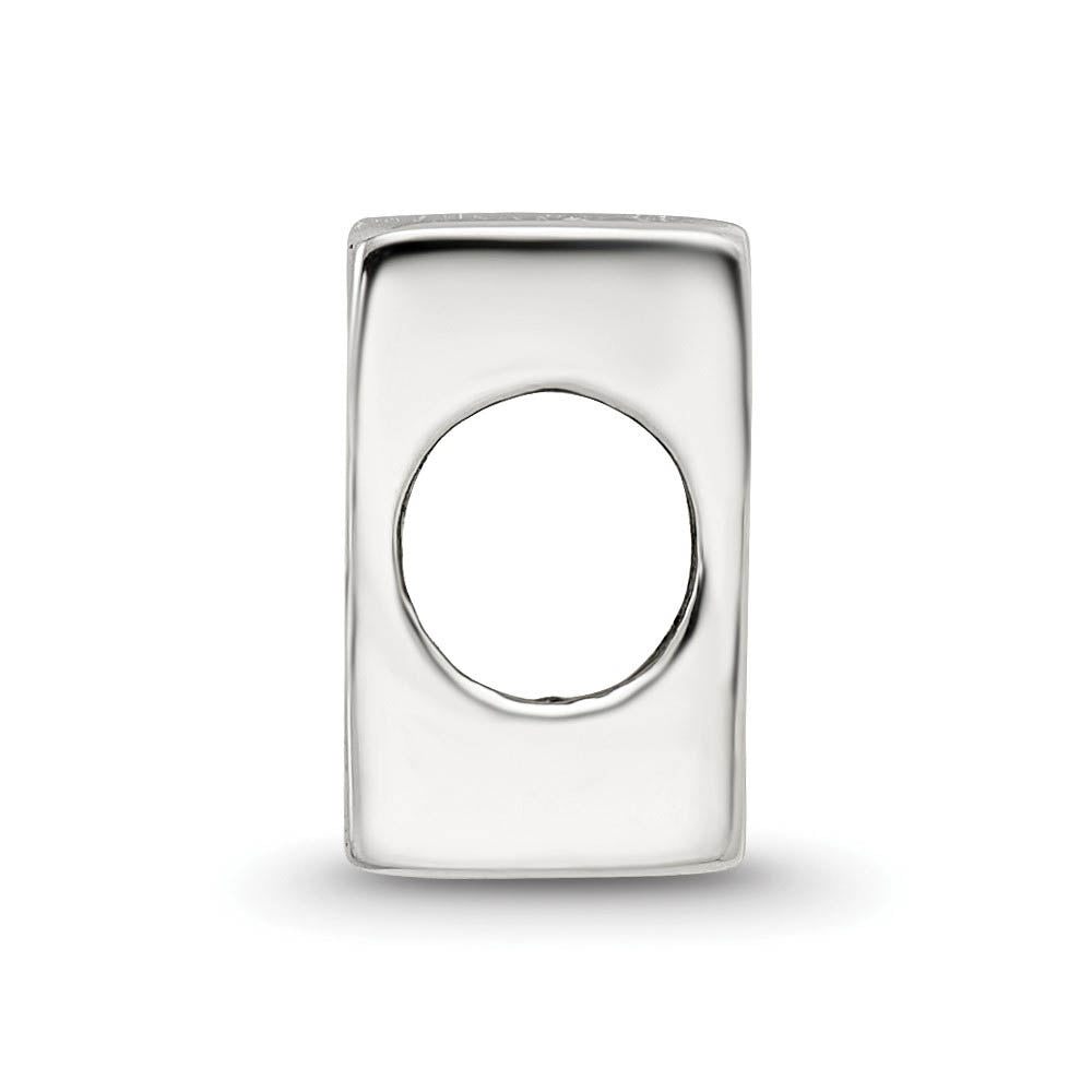 Alternate view of the Sterling Silver Bingo Card Bead Charm by The Black Bow Jewelry Co.