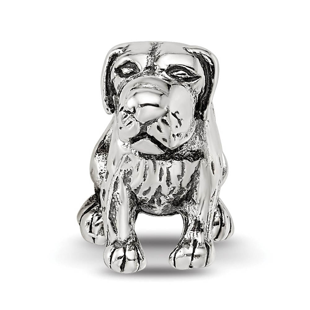Alternate view of the Silver German Shorthaired Pointer Bead Charm by The Black Bow Jewelry Co.