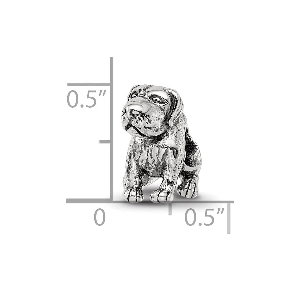 Alternate view of the Silver German Shorthaired Pointer Bead Charm by The Black Bow Jewelry Co.