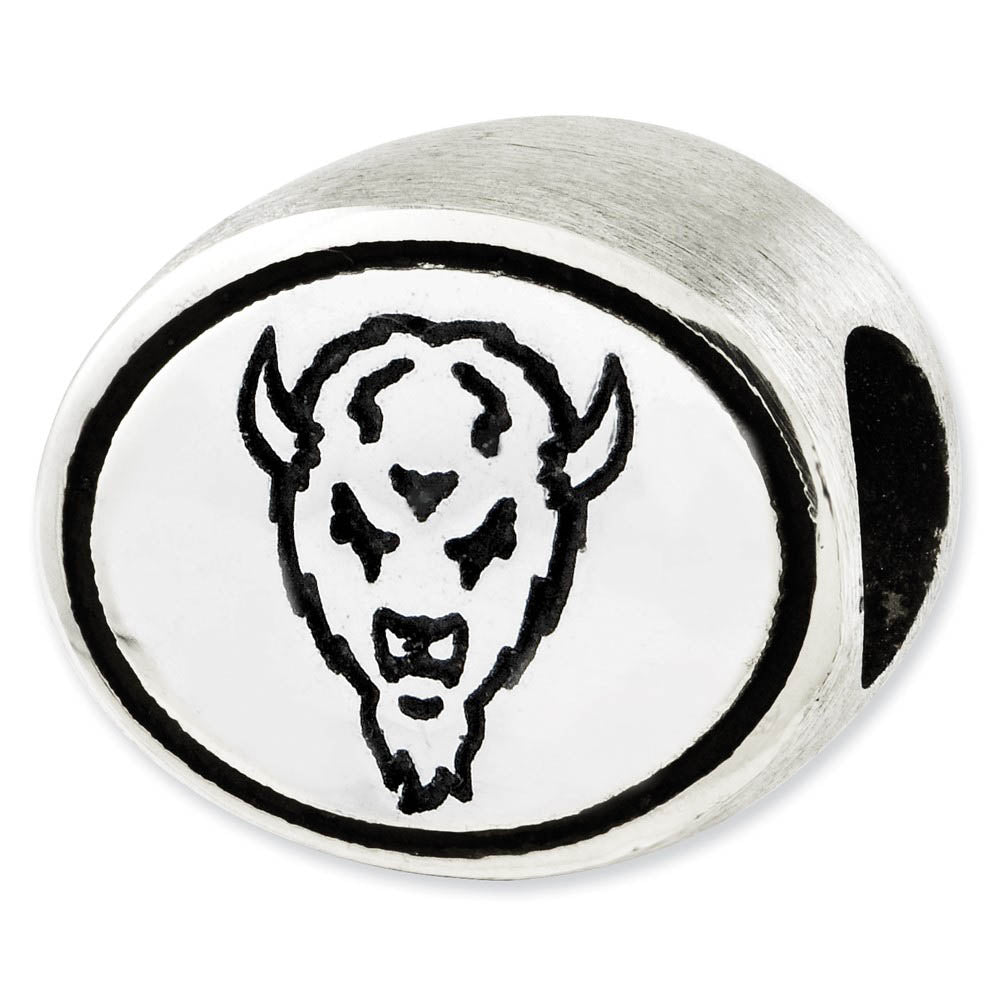 Sterling Silver & Enamel Marshall University Collegiate Bead Charm, Item B10797 by The Black Bow Jewelry Co.