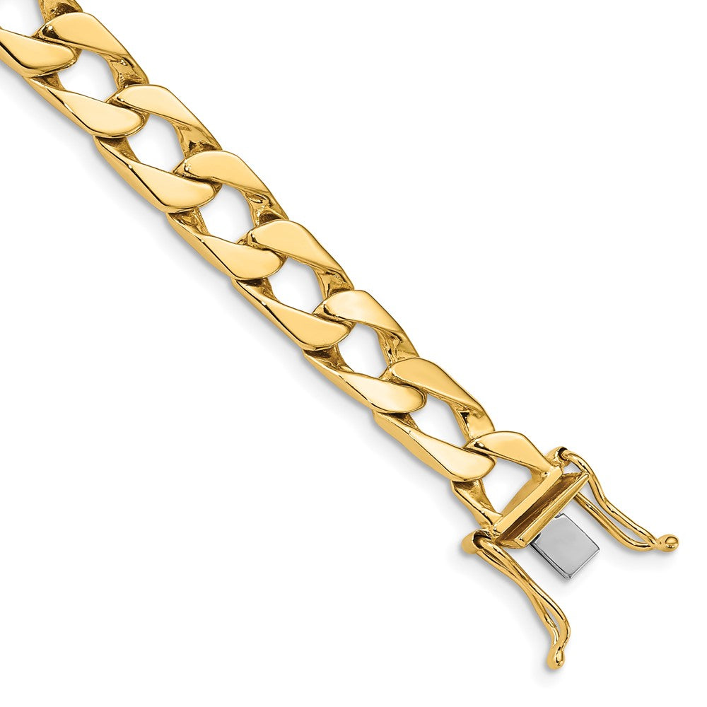 Men&#39;s 14k Yellow Gold, 8mm Fancy Link Chain Bracelet - 8 Inch, Item B11238 by The Black Bow Jewelry Co.