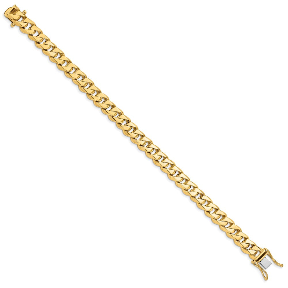 Alternate view of the Men&#39;s 14k Yellow Gold, 10mm Traditional Curb Chain Bracelet - 8 Inch by The Black Bow Jewelry Co.