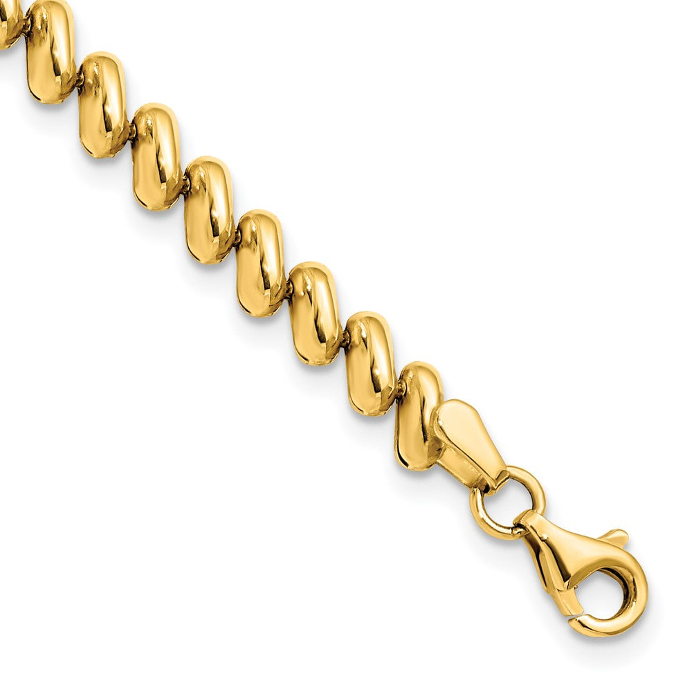 14k on sale solid gold bracelet - 7inch