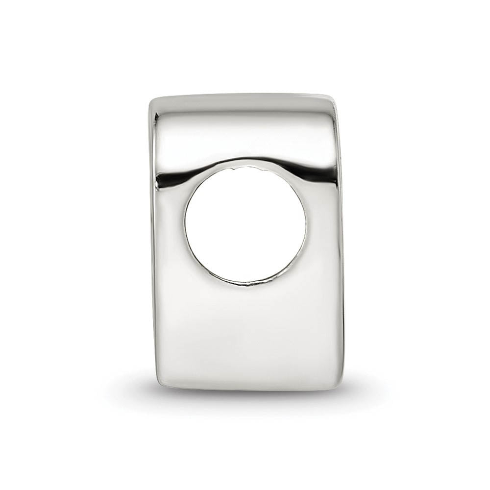 Alternate view of the Sterling Silver & Red Enameled Mother Filigree Heart Bead Charm by The Black Bow Jewelry Co.