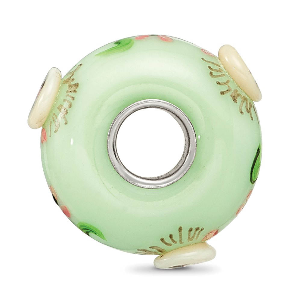 Alternate view of the Fenton Sterling Silver Hattie Hedgehog 3D Glass Bead Charm by The Black Bow Jewelry Co.