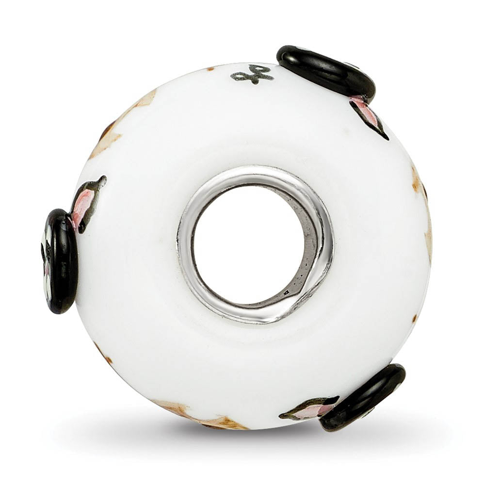 Alternate view of the Fenton Sterling Silver Hey Diddle Diddle 3D Glass Bead Charm by The Black Bow Jewelry Co.