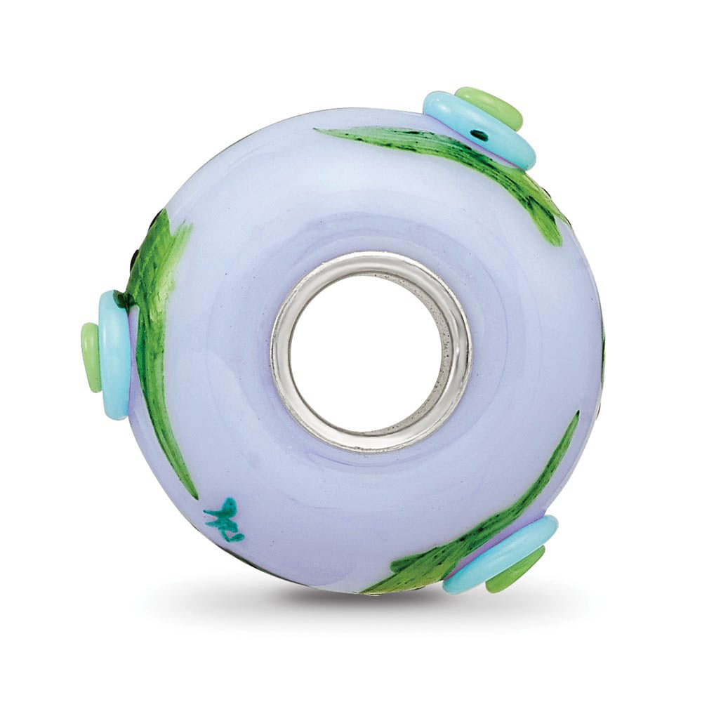 Alternate view of the Fenton Sterling Silver Just Snail'n Along 3D Glass Bead Charm by The Black Bow Jewelry Co.