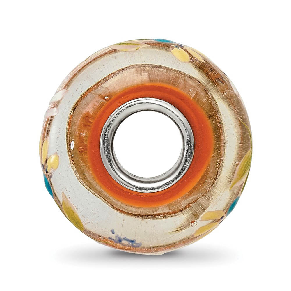 Alternate view of the Fenton Sterling Silver Dragonfly Love Fenton Glass Bead Charm by The Black Bow Jewelry Co.