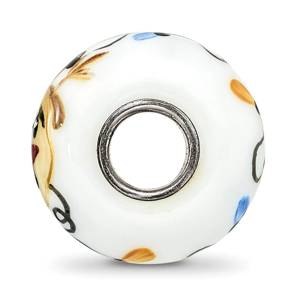 Alternate view of the Fenton Sterling Silver Rudy Reindeer W/Lights Glass Bead Charm by The Black Bow Jewelry Co.