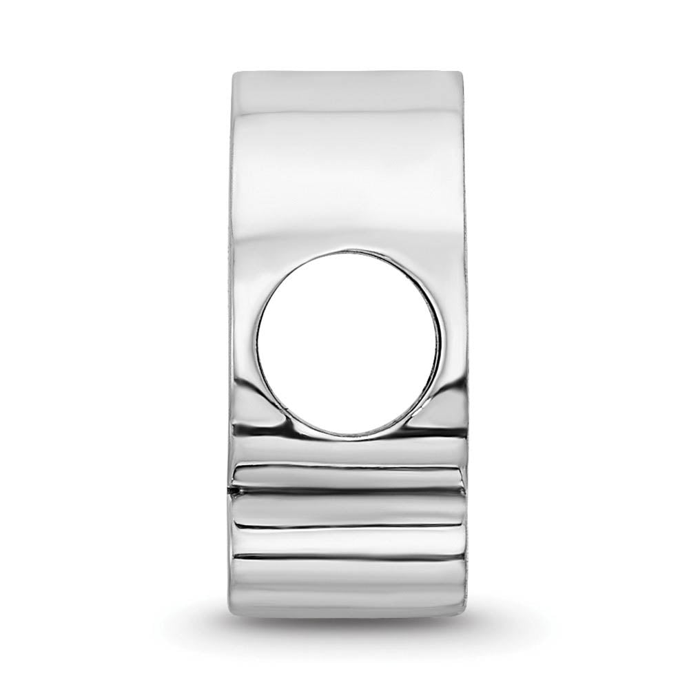 Alternate view of the Sterling Silver East Carolina University Enamel Bead Charm by The Black Bow Jewelry Co.