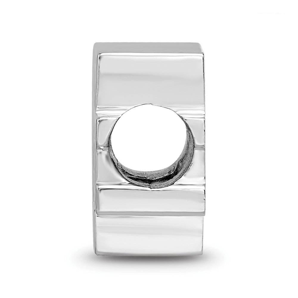 Alternate view of the Sterling Silver Texas A&M University aTm Enameled Logo Bead Charm by The Black Bow Jewelry Co.