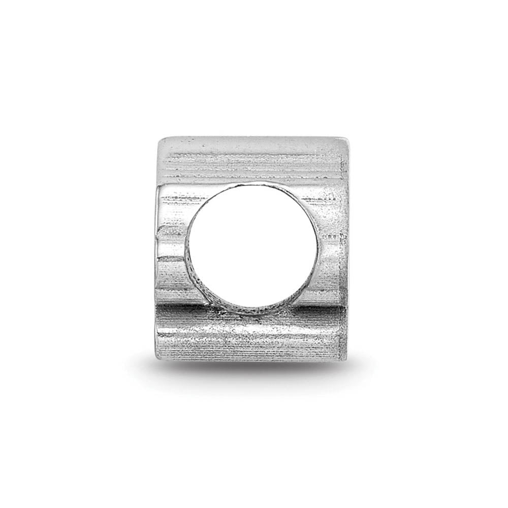 Alternate view of the Silver U of California Berkeley Golden Bear Enamel Bead Charm by The Black Bow Jewelry Co.