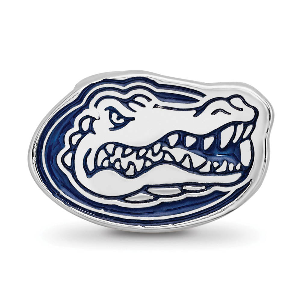 Alternate view of the Sterling Silver University of Florida Gator Enamel Bead Charm by The Black Bow Jewelry Co.