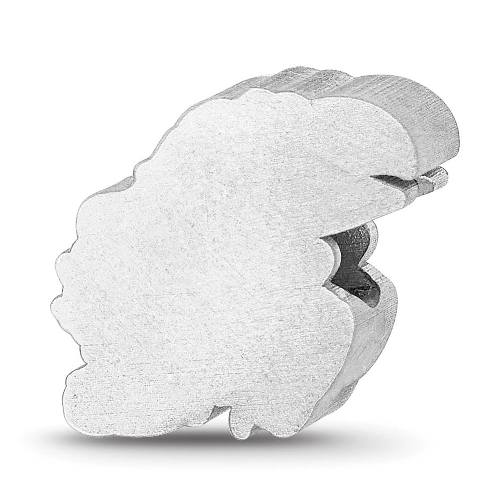 Alternate view of the Sterling Silver The Univ. of Kansas Jayhawk Enamel Bead Charm by The Black Bow Jewelry Co.