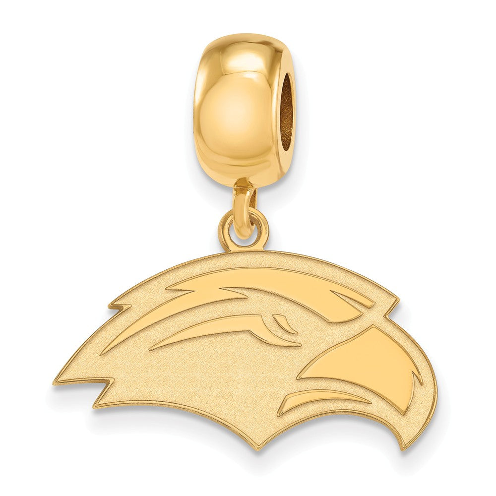 14k Gold Plated Silver Univ. of Southern Miss Sm Dangle Bead Charm, Item B13714 by The Black Bow Jewelry Co.