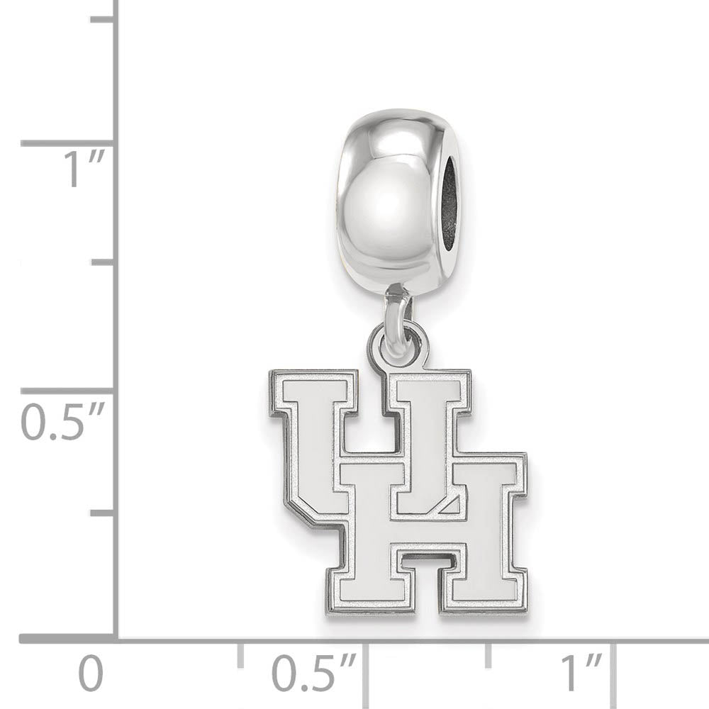 Alternate view of the Sterling Silver University of Houston Small Dangle Bead Charm by The Black Bow Jewelry Co.