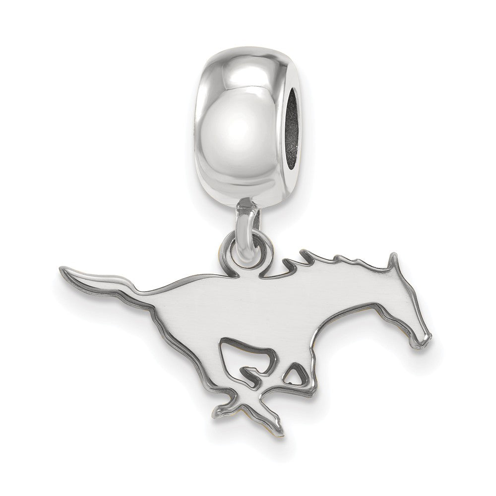 Sterling Silver Southern Methodist University Sm Dangle Bead Charm, Item B13839 by The Black Bow Jewelry Co.