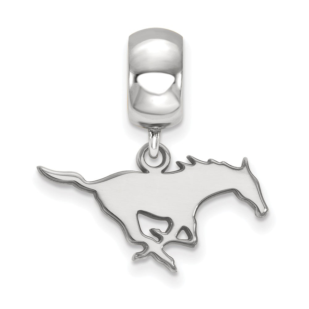 Alternate view of the Sterling Silver Southern Methodist University Sm Dangle Bead Charm by The Black Bow Jewelry Co.