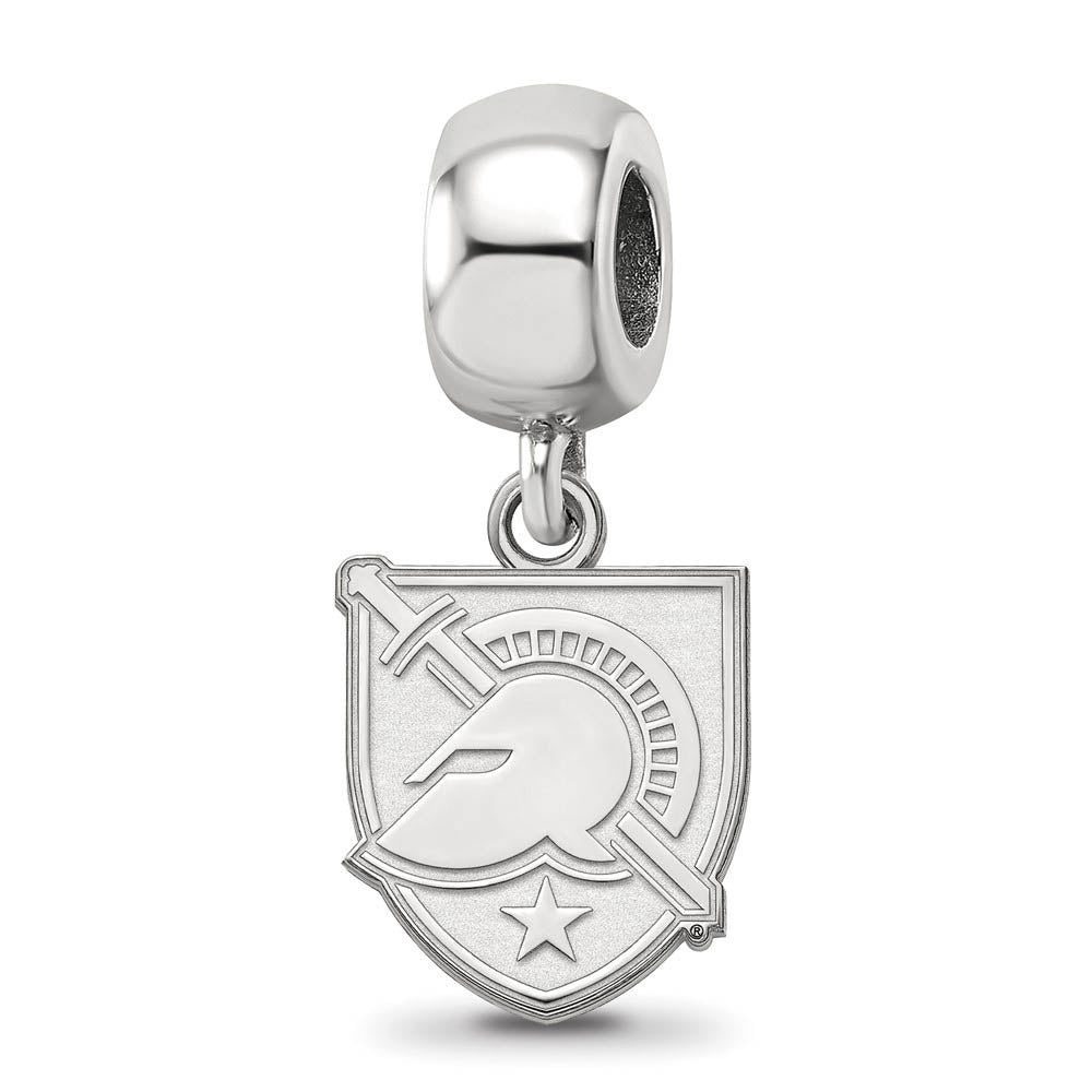 Sterling Silver U.S. Military Academy Small Dangle Bead Charm, Item B13855 by The Black Bow Jewelry Co.