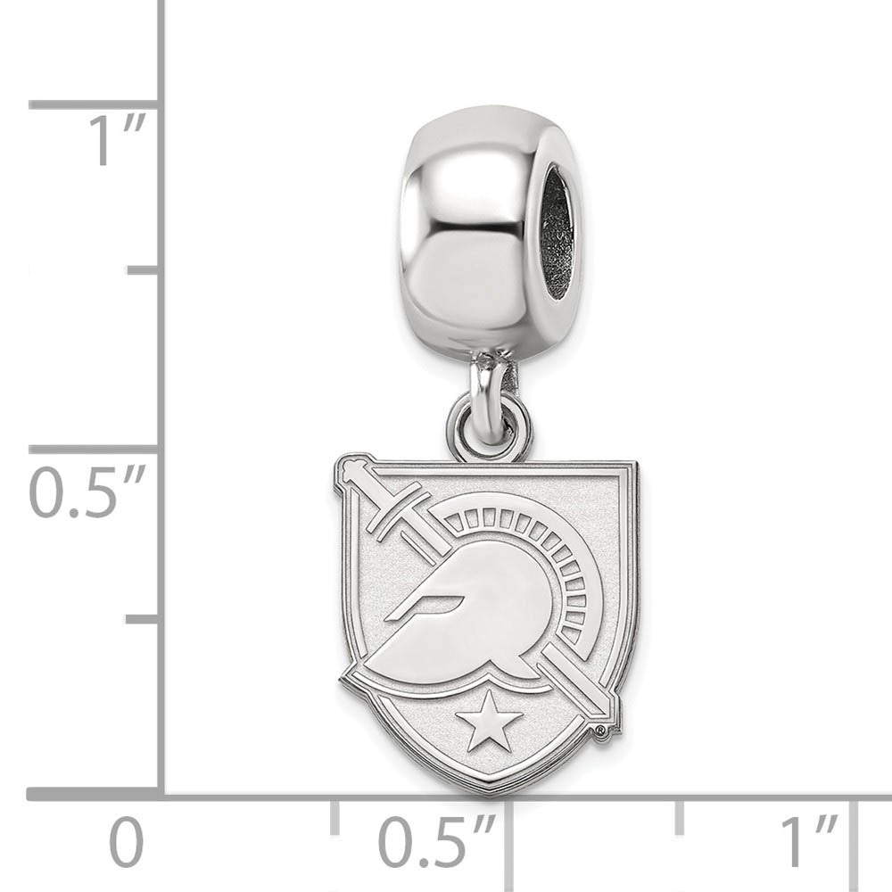 Alternate view of the Sterling Silver U.S. Military Academy Small Dangle Bead Charm by The Black Bow Jewelry Co.