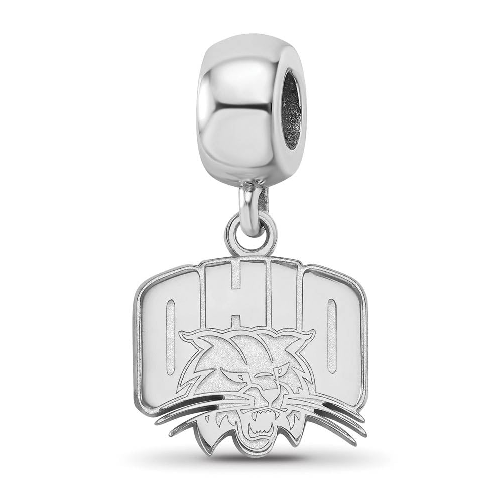 Sterling Silver Ohio University Small Bead Charm Dangle, Item B13861 by The Black Bow Jewelry Co.