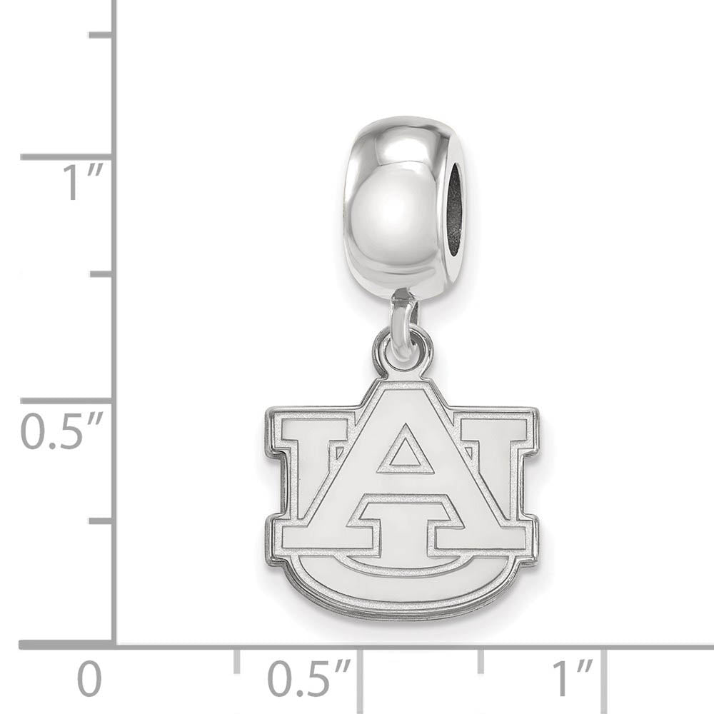 Alternate view of the Sterling Silver Auburn University Small Dangle Bead Charm by The Black Bow Jewelry Co.
