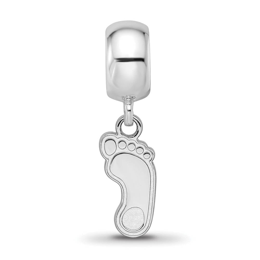 Alternate view of the Sterling Silver University of North Carolina Sm Dangle Bead Charm by The Black Bow Jewelry Co.