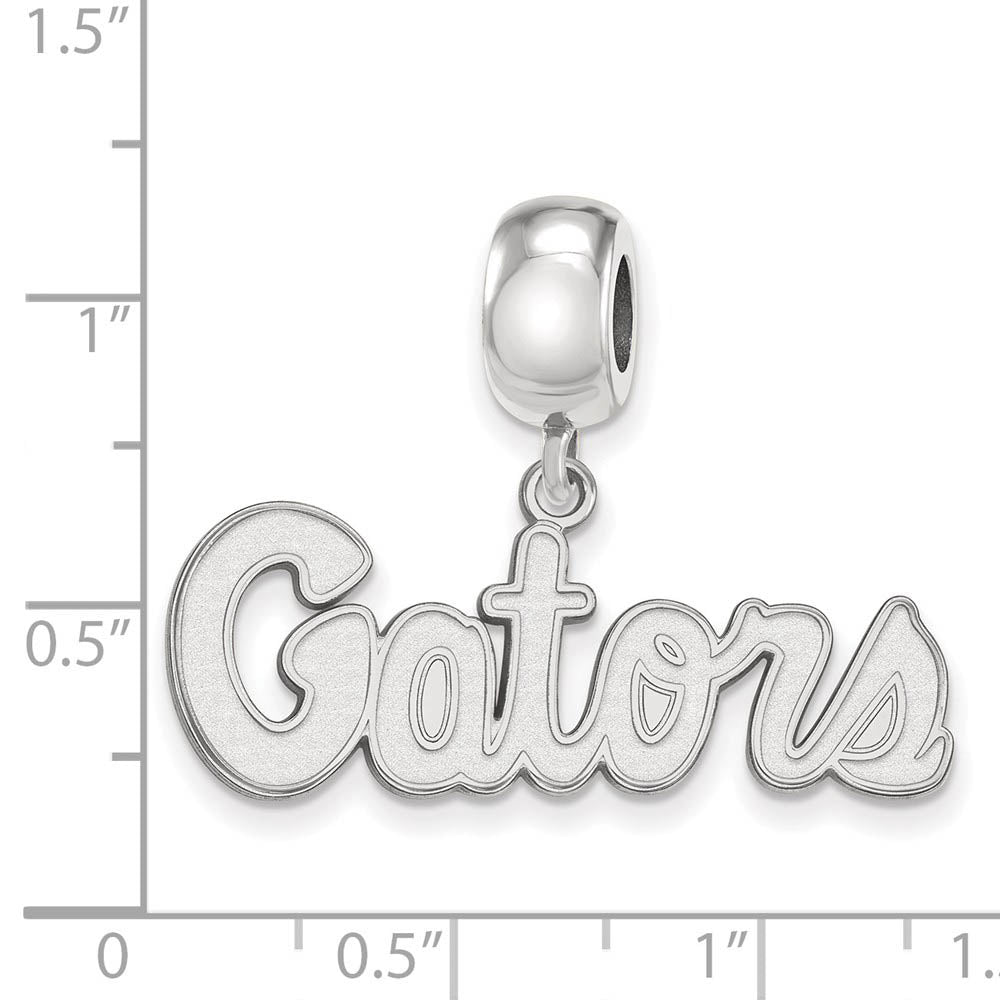 Alternate view of the Sterling Silver University of Florida Small Dangle Bead Charm by The Black Bow Jewelry Co.