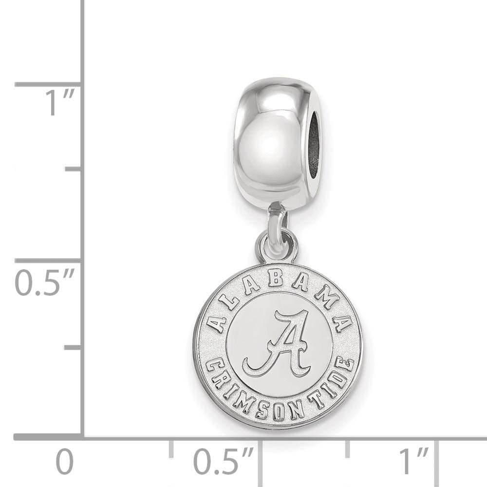 Alternate view of the Sterling Silver University of Alabama Small Dangle Bead Charm by The Black Bow Jewelry Co.