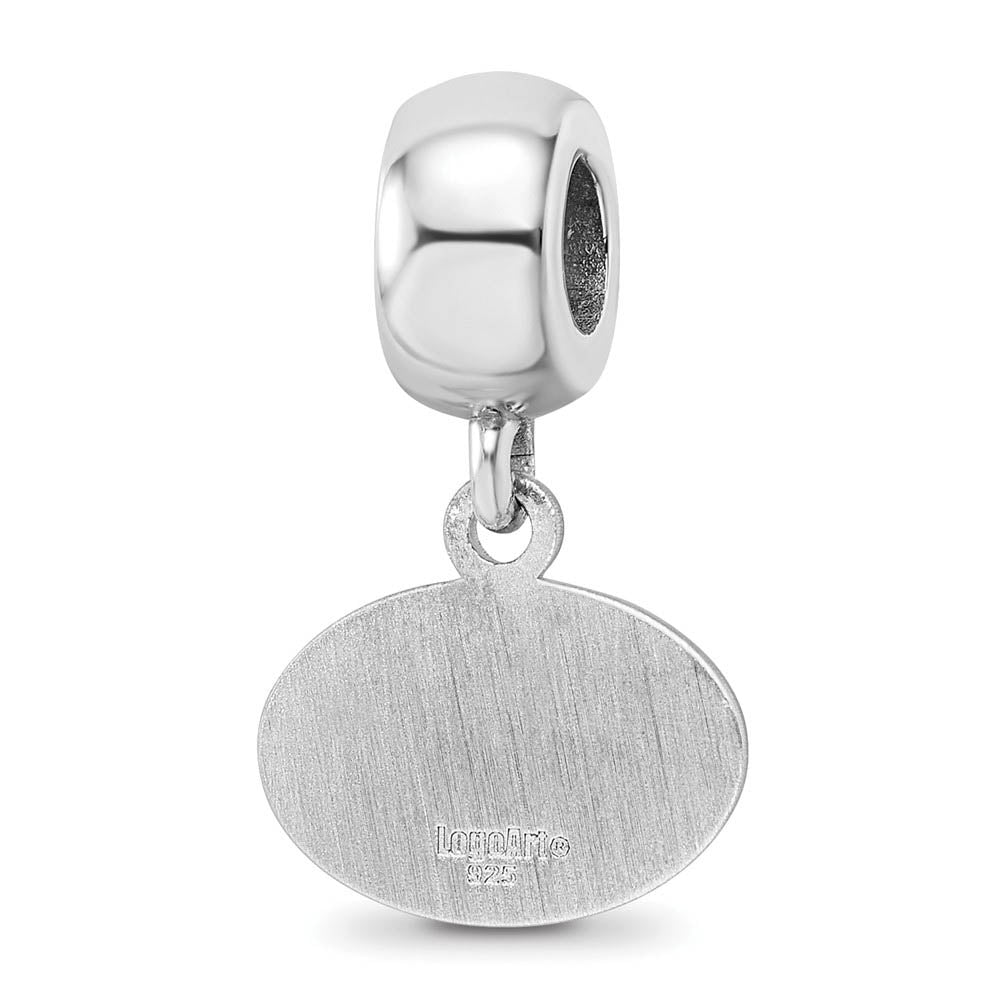 Alternate view of the Sterling Silver Penn State University XS Dangle Bead Charm by The Black Bow Jewelry Co.